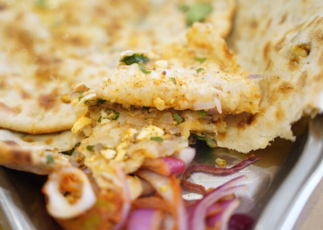 How to Make a Tikka Chicken and Paneer Naan Wrap at Home