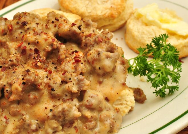 A Heavenly Homemade Breakfast: Biscuits & Gravy with a Twist