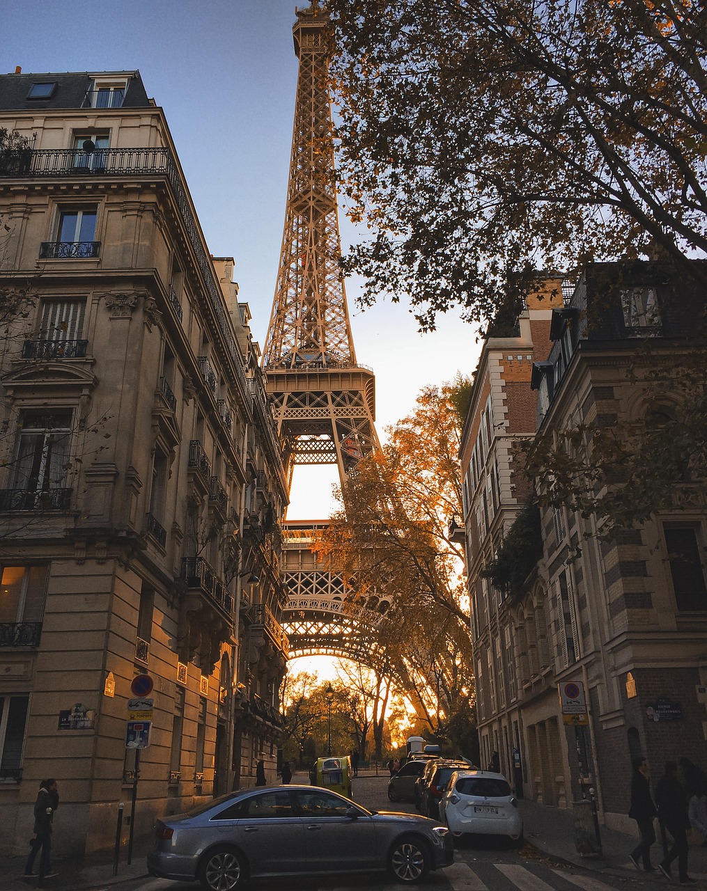 tower, eiffel tower, road