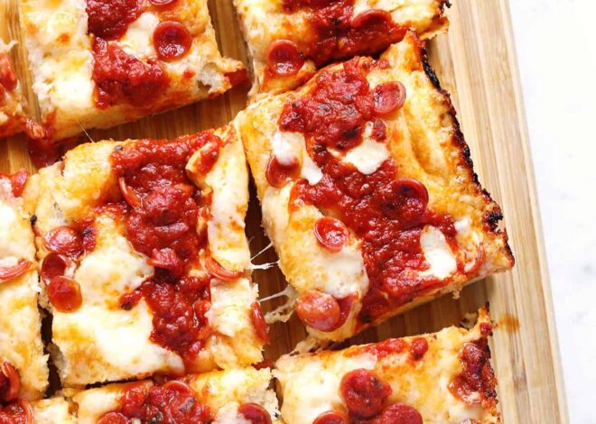 Mini Detroit Style Pizzas: A Delicious Twist on a Classic Favorite