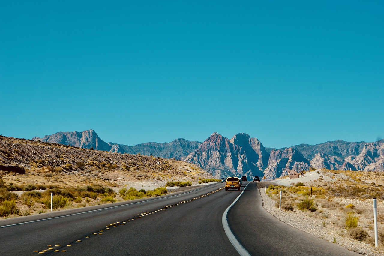 utah, road, cars