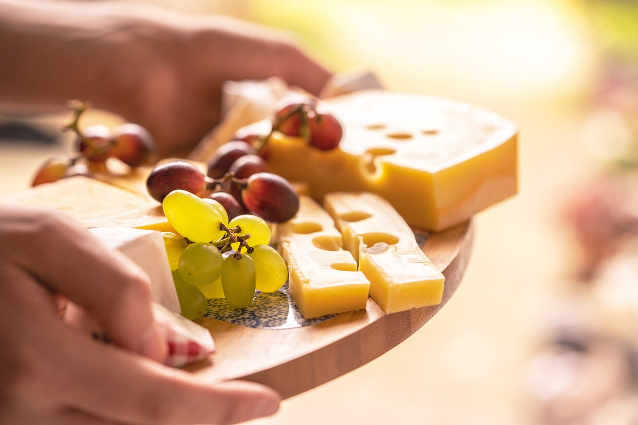 cheese platter, food, snack