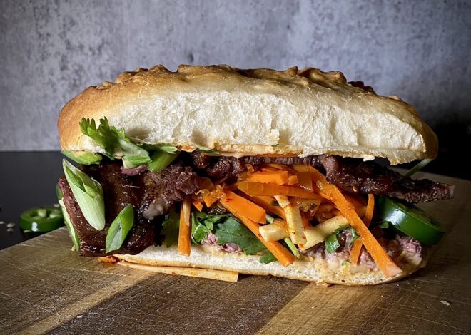 Sizzling Homemade BBQ Beef Rib Bánh Mì: A Culinary Adventure