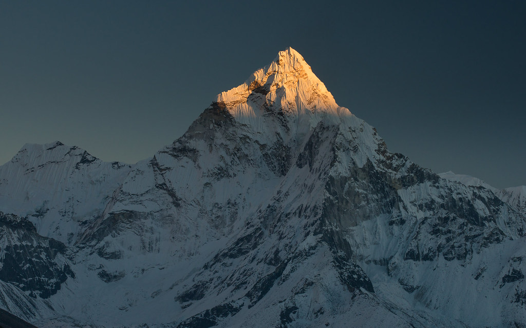 experience ultimate sunset ama dablam nepal's beautiful mountain