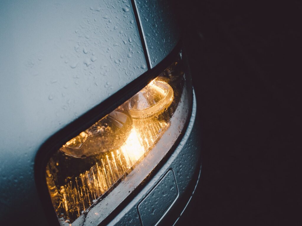 car, headlight, automobile