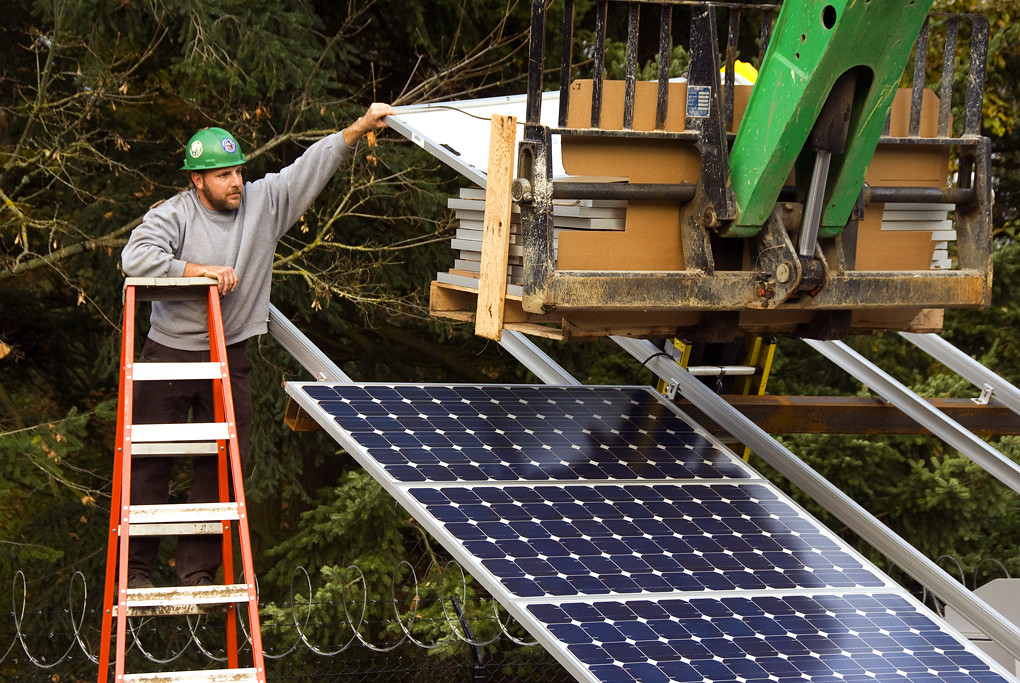 solar panel installation ladders