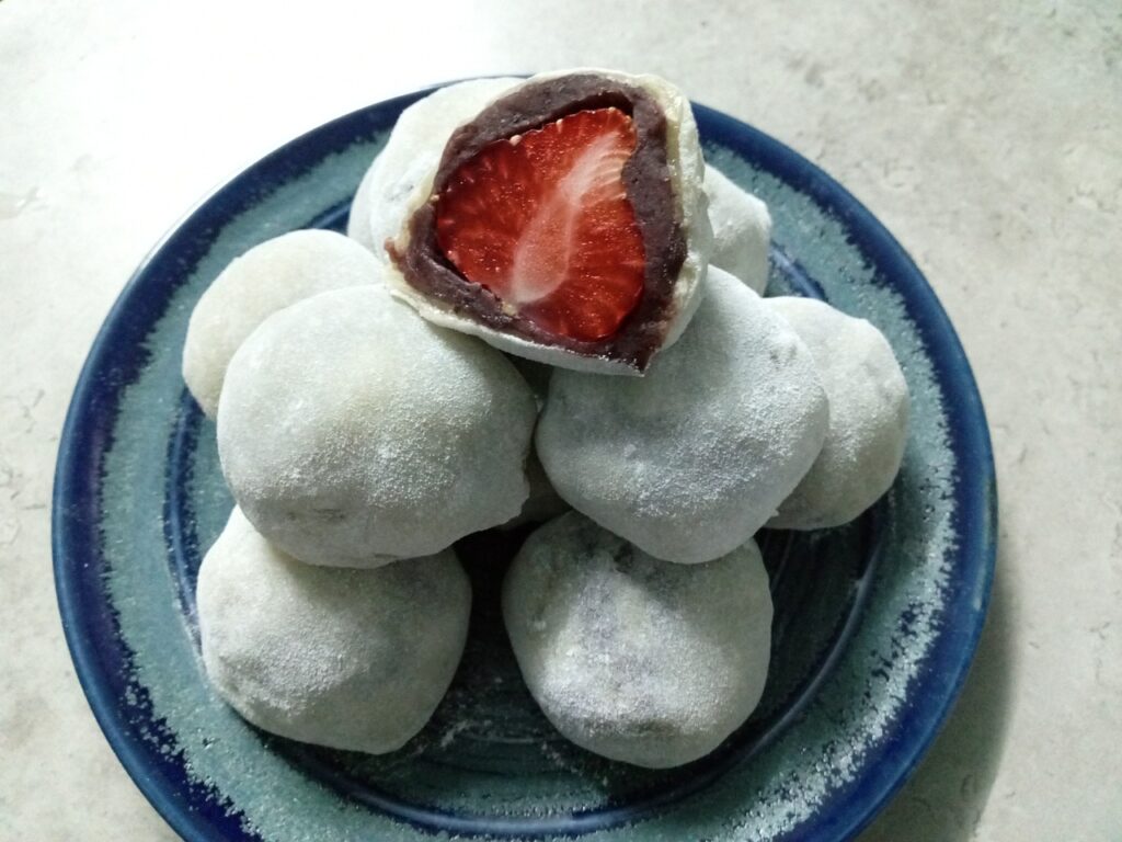 japanese sweets, mochi, daifuku