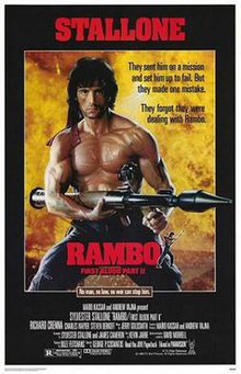 Rambo: First Blood Part II 1985，IMDB Rating: 6.5, IMDB Votes: 184255, ID: 0089880