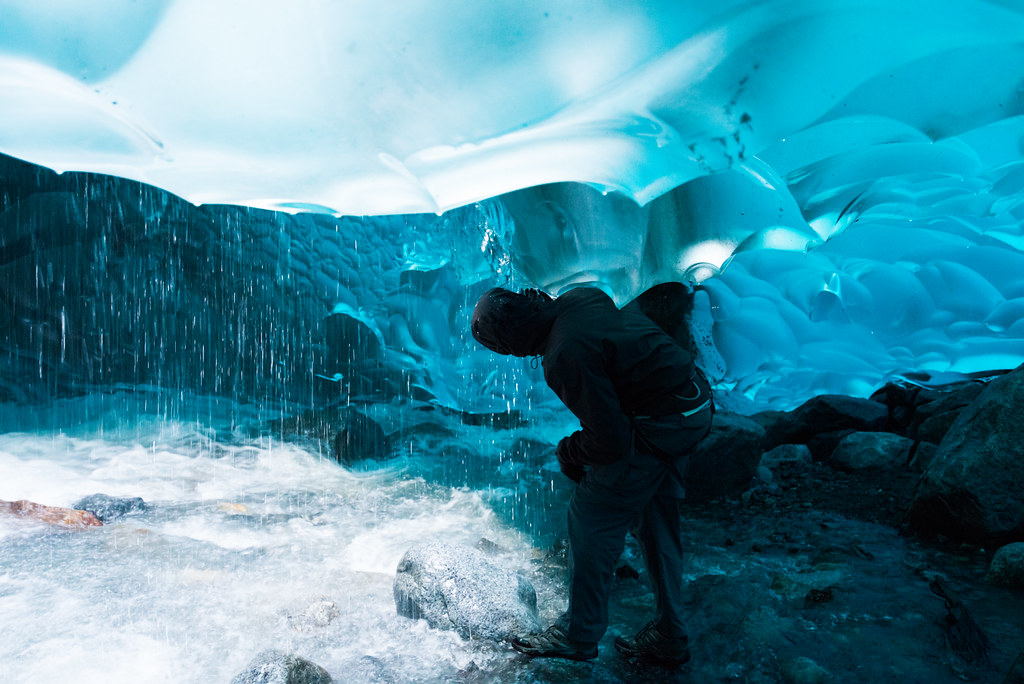 ice caves mendenhall glacier